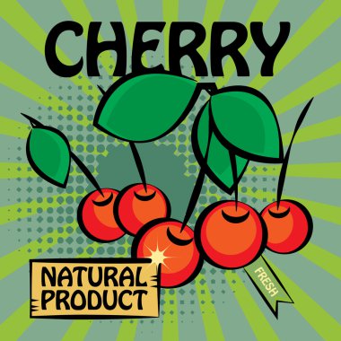 meyve etiket, kiraz