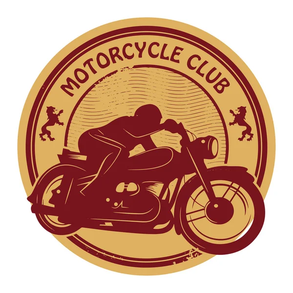 Etiqueta de motocicleta vintage —  Vetores de Stock