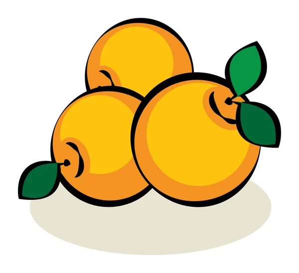 Fruits, orange — Image vectorielle