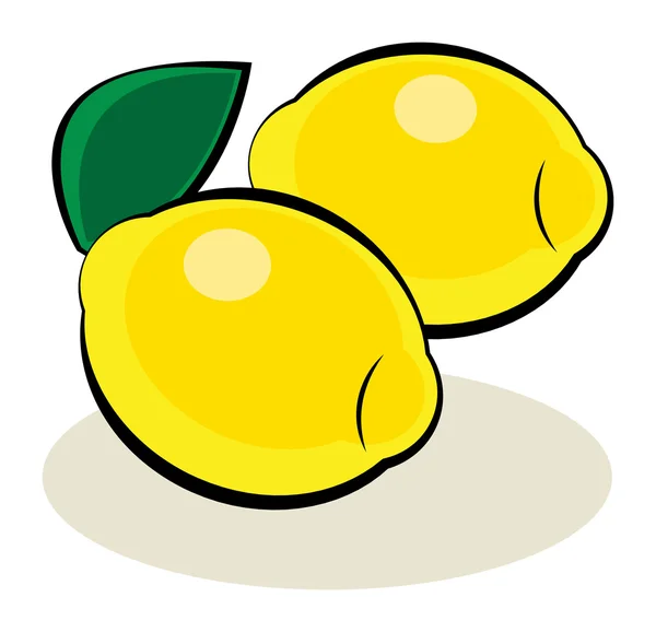 Fruta, limão —  Vetores de Stock