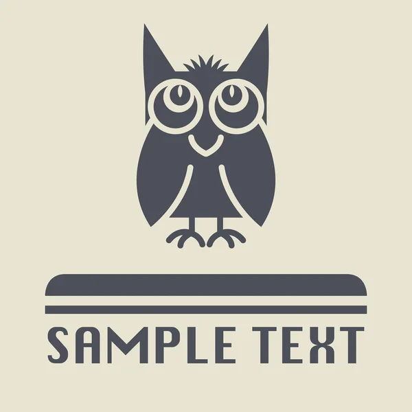 Owl icon or sign — Stock Vector