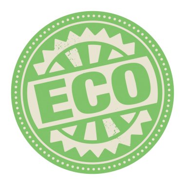 soyut damga veya içinde yazılı metin eco etiketi