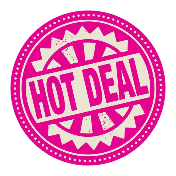 Abstracte stempel of label met de tekst hot deal geschreven binnen — Stockvector