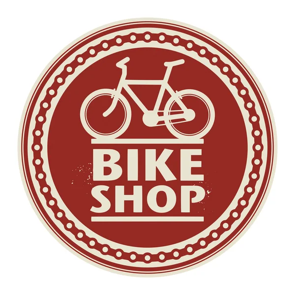 Etiqueta o sello con texto Bike Shop — Vector de stock