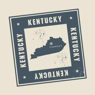 damga adı ve kentucky Haritası