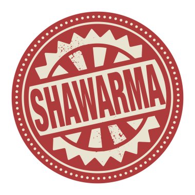 Etiket metni shawarma ile