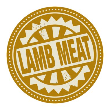 Etiket metni kuzu eti ile