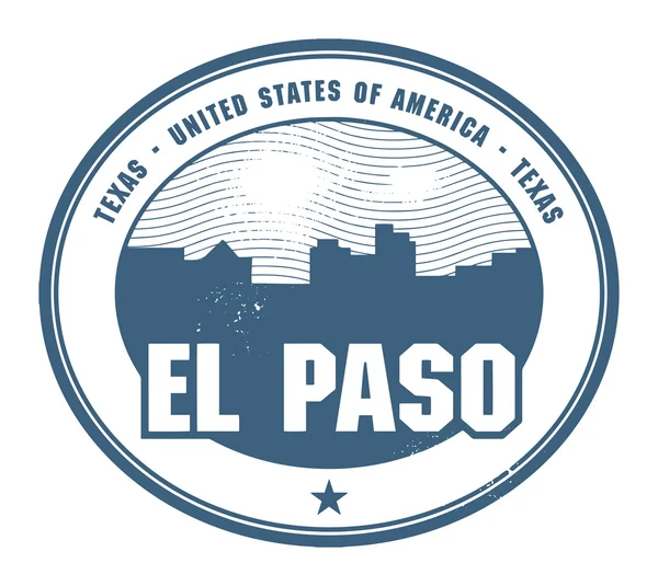 Stamp with El Paso — Stock Vector