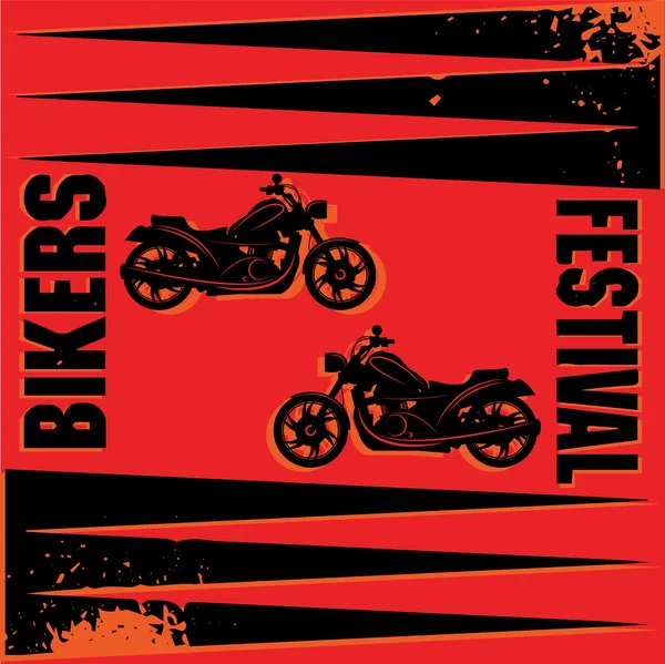 Bikers festival etikett — Stock vektor