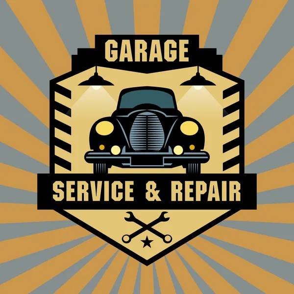 Vintage Garage — Stockvector