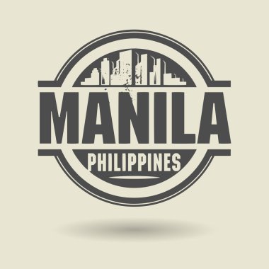 damga veya metin manila, Filipinler içinde etiketi