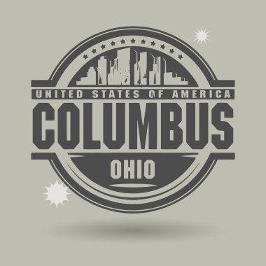 damga veya metin etiketi columbus, ohio içinde