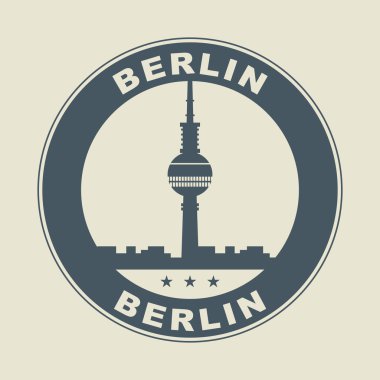damga veya word berlin içinde etiketi
