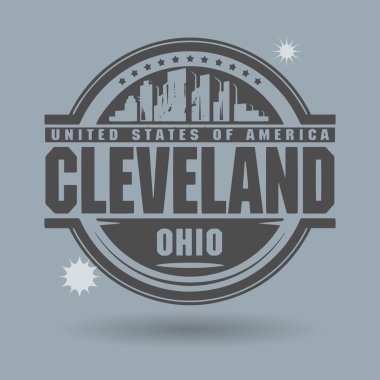 damga veya metin etiketi cleveland, ohio içinde