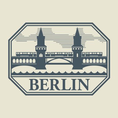 damga veya word berlin içinde etiketi