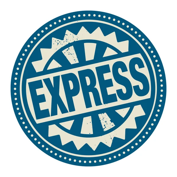 Selo ou rótulo abstrato com o texto Express escrito no interior — Vetor de Stock