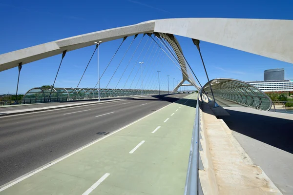 Ponte del terzo millennio a Saragozza — Foto Stock