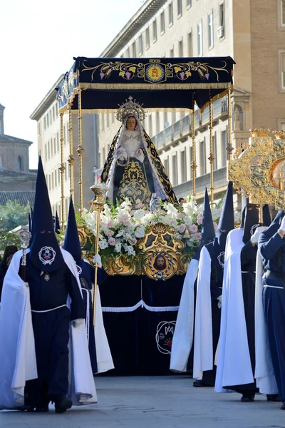 Långfredagen procession, Spanien — Stockfoto