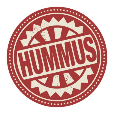 soyut damga veya etiket içinde yazılı metin Humus ile