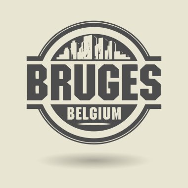 damga veya metin bruges, Belçika içinde etiketi