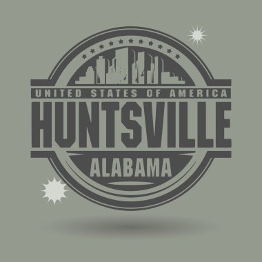 damga veya metin huntsville, alabama içinde etiketi