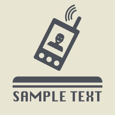 hareket eden telefon simgesini veya işareti