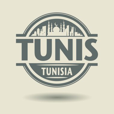 damga veya metin Tunus, Tunus içinde etiketi