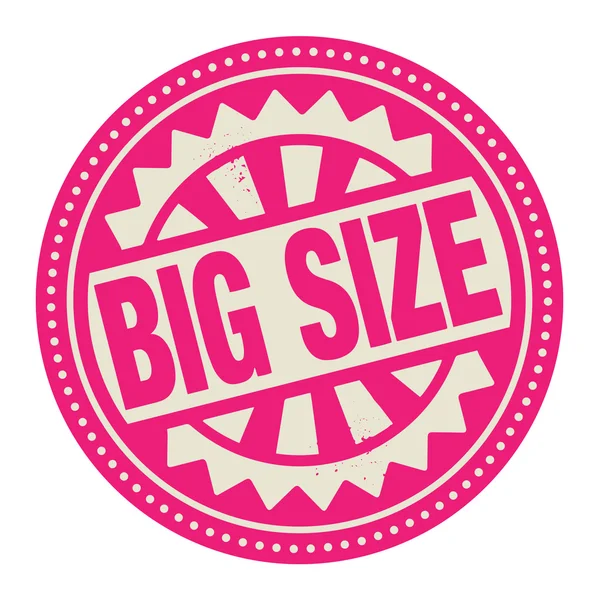 Selo abstrato ou rótulo com o texto Big Size escrito dentro —  Vetores de Stock