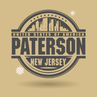 damga veya metin etiketi paterson, new jersey içinde