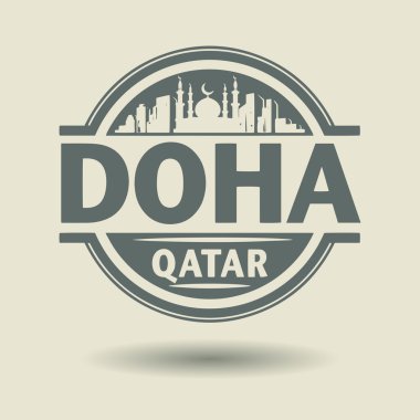 damga veya metin doha etiketi