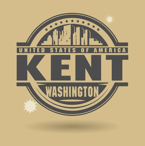 Stamp Kent, Washington — Stock Vector