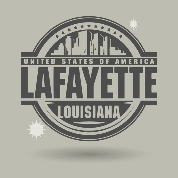 Sello Lafayette, Louisiana — Archivo Imágenes Vectoriales