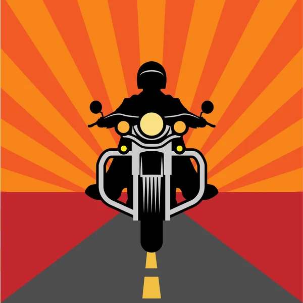 Oldtimer-Motorradplakat — Stockvektor