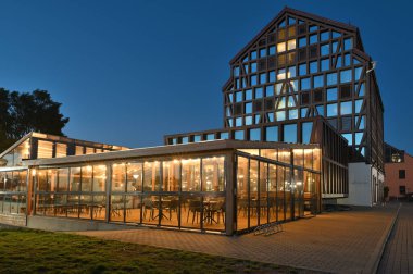 Klaipeda, Litvanya - 25 Eylül: Eski Şehir Mimarisi, 25 Eylül 2021, Klaipeda, Litvanya