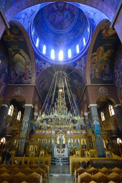 Interior of Greek Orthodox church — Stock Photo, Image