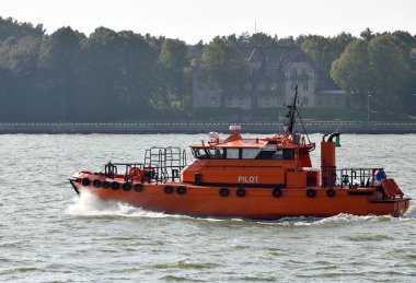 Klaipeda, Litvanya - 02 Ekim 2021, Klaipeda, Litvanya. Klaipeda Limanı, Avrupa 'nın kuzeyindeki az sayıdaki buzsuz limandan biridir.