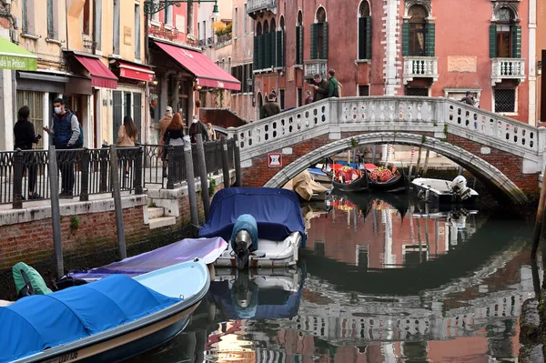 Venecia Italia Noviembre 2021 Vista Pequeño Canal Venecia Italia — Foto de Stock