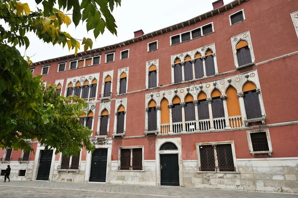 Venedig Italien November 2021 Historiska Byggnader Torget Campo San Polo — Stockfoto