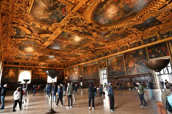 Venice Italy November 2021 Interior Doges Palace Palazzo Ducale Doges — Stock Photo, Image