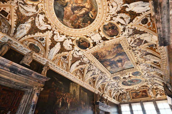 Venedig Italien November 2021 Inredning Doges Palace Palazzo Ducale Doges — Stockfoto