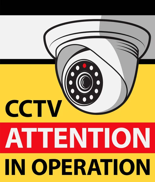 Videoüberwachung Überwachungskamera Zeichen Oder Symbol Vektorillustration — Stockvektor