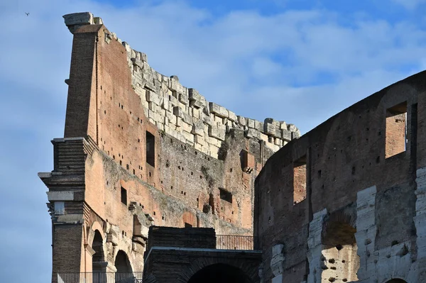 Detail Kolosea Římě Romové Itálie Také Názvem Coliseum Nejznámější Italské — Stock fotografie