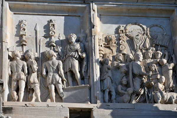Roma Detalle Del Arco Triunfo Constantino — Foto de Stock