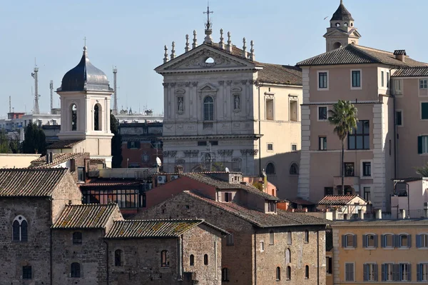 Rom Italien Februar 2022 Panorama Der Altstadt Von Rom Italien — Stockfoto