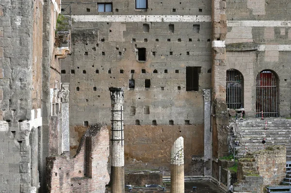 Детали Римского Археологического Города Руины Древнеримского Форума Холме Палатино Риме — стоковое фото