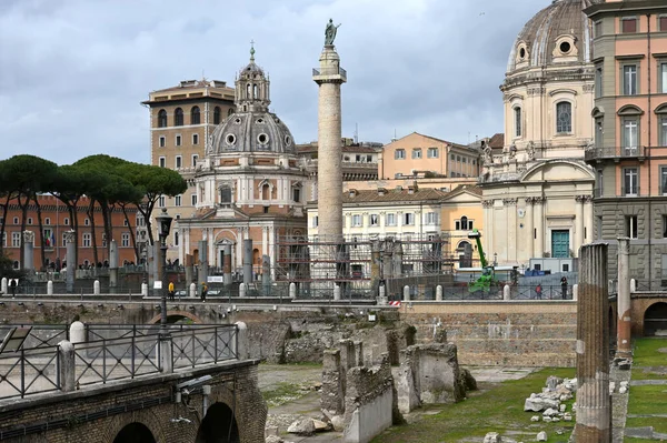 Rom Italien Februari 2022 Romerska Arkeologiska Staden Ruinerna Det Antika — Stockfoto