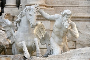 ayrıntılarını trevi Çeşmesi, Roma, İtalya