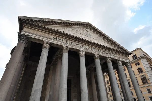 Pantheon Tempelfasad Rom Italien — Stockfoto