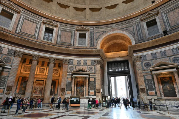 Rome Italy February 2022 Internal Side Dome Pantheon Rome Italy — Stock Photo, Image