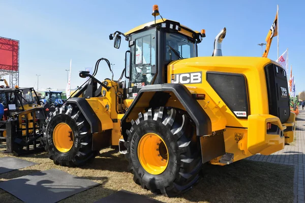 Kaunas Litauen März 2022 Radladerfahrzeug Jcb 435S Auf Der Internationalen — Stockfoto